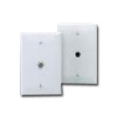 Leviton 40539-OM Single F-Connector Wallplate